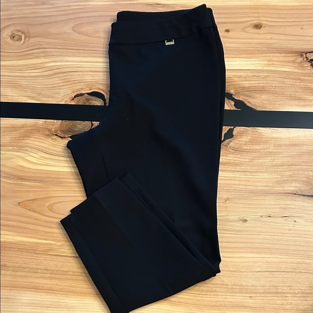 Anne Klein Pull On Ponte Black Dress Pants